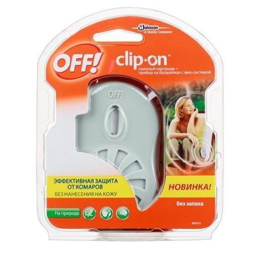 Прибор с фен-системой и сменным картриджем OFF Clip-On 1 шт