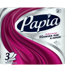 Туалетная бумага Papia Белая