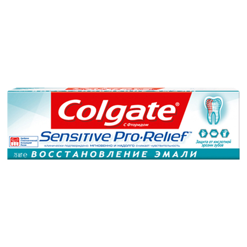 Зубная паста Colgate Sensitive Pro-Relief Восстановление эмали 75 мл