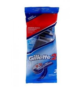 Одноразовый станок Gillette 2 3 шт