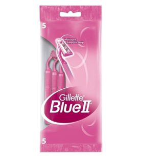 Одноразовый станок Gillette Blue II женские 5 шт