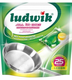 Таблетки для посудомоечных машин Ludwik All in one 25 шт