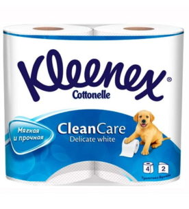 Туалетная бумага Kleenex 3-х слойная 4 шт
