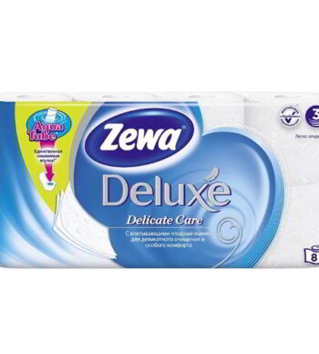 Туалетная бумага Zewa Delux 8 шт