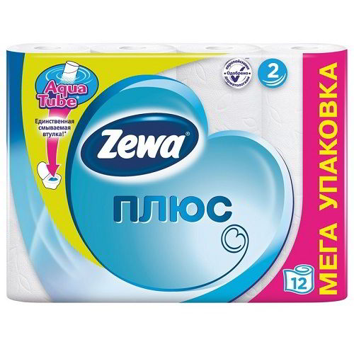 Туалетная бумага Zewa Plus