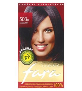 Краска для волос Fara Classic Тон 503-В баклажан 135 мл оптом