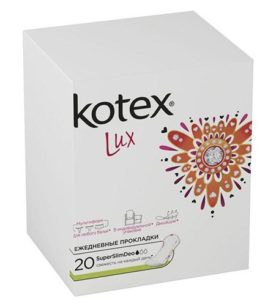 Ежедневные прокладки Kotex Lux SuperSlim Deo 20 шт оптом