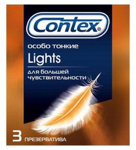 Презервативы CONTEX Lights особо тонкие 3 шт оптом