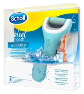 Роликовая пилка SCHOLL Velvet Smooth Wet & Dry