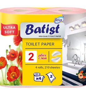 Туалетная бумага BATIST 2х-слойная
