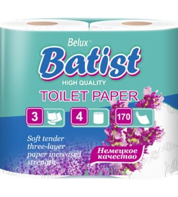 Туалетная бумага BATIST 3х-слойная
