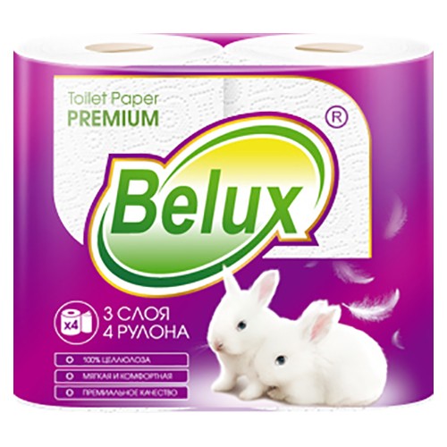 Туалетная бумага Belux Белая