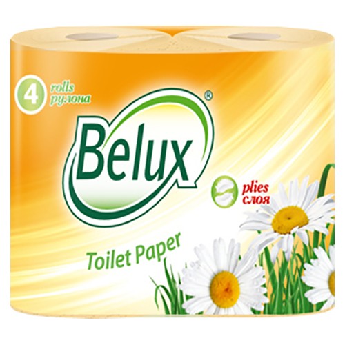 Туалетная бумага Belux Персиковая