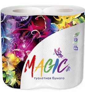 Туалетная бумага Magic 2х-слойная