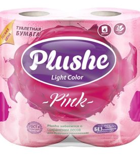 Туалетная бумага Plushe Light Color "Pink"
