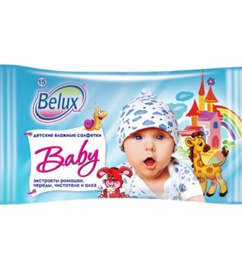Влажные салфетки Belux Baby 15 шт оптом