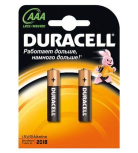 Батарейки Duracell Тип AAA 2 шт оптом