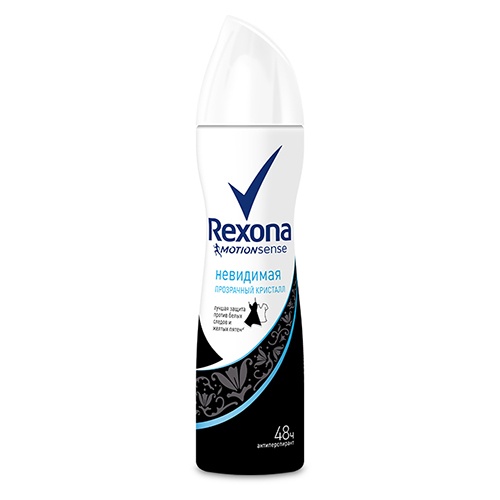 Дезодорант спрей Rexona Невидимая прозрачный кристалл 150 мл оптом