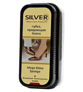Губка для обуви Silver Mega shine sponge 1 шт оптом