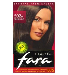 Краска для волос Fara Classic Тон 502-В темно-русый 135 мл оптом