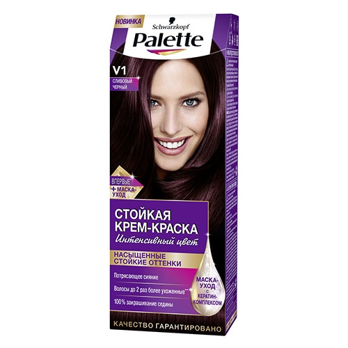 Краска для волос Palette V1 Сливовый черный 50 мл оптом