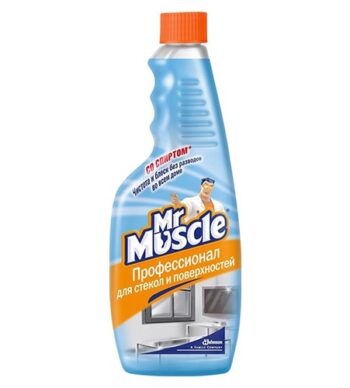 Моющее средство для стекол (сменный блок) Mr. Muscle Со спиртом