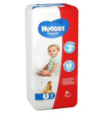 Подгузники Huggies Classic Small Pack 11-25 кг (5 размер) 11 шт оптом