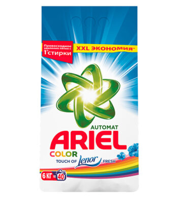 Стиральный порошок Ariel Color Touch of Lenor Fresh 6 кг оптом