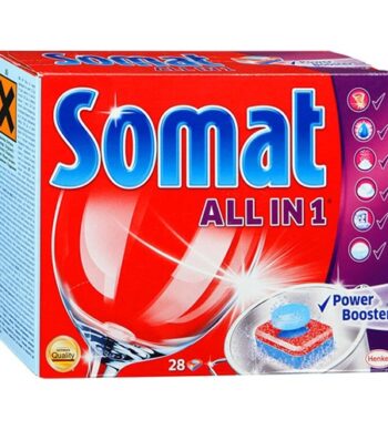 Таблетки для посудомоечных машин Somat All in 1 28 шт оптом