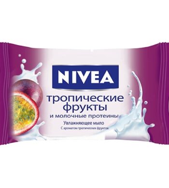 Туалетное мыло NIVEA Тропические фрукты и молочные протеины  90 г оптом