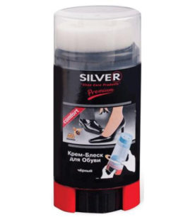 Крем-блеск для обуви Silver Цвет: черный 50 мл оптом