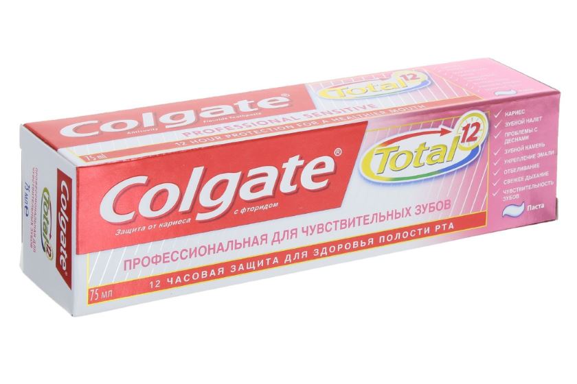 зубная паста колгейт тотал 12 профессиональная чистка