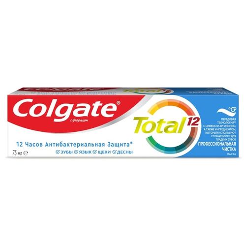Зубная паста Colgate "Total 12, Профессиональная чистка", 75 мл