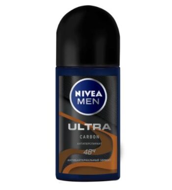 Део-дезодорант роликовый NIVEA "MEN, Ultra Carbon", 50 мл