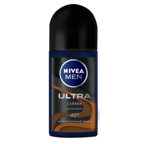 Део-дезодорант роликовый NIVEA "MEN, Ultra Carbon", 50 мл